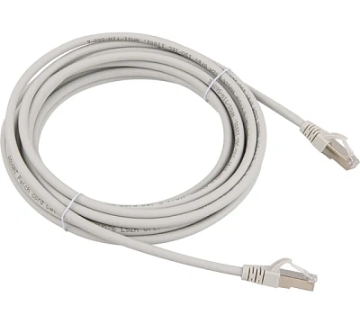 Патч-корд UTP, Кат.5е, 3м, NETLAN, 4 пары, серый, упак. 10шт (EC-PC4UD55B-BC-PVC-030-GY)