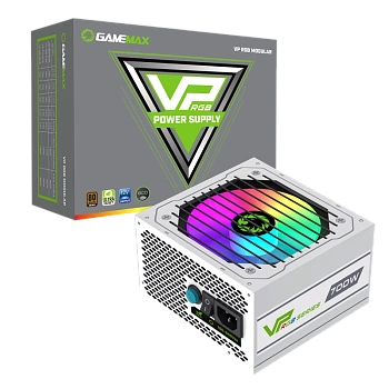 Блок питания Gamemax VP-700-RGB-M White, 80+ Bronze (VP-700-RGB-M/WHITE) (ULC-CT021_Beige)