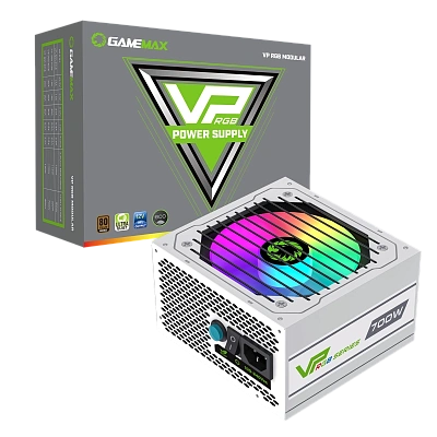 Блок питания Gamemax VP-700-RGB-M White, 80+ Bronze (VP-700-RGB-M/WHITE) (ULC-CT021_Beige)