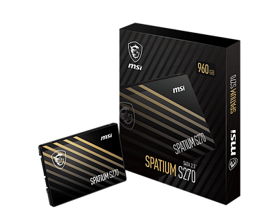 Твердотельный накопитель 480Gb SSD MSI SPATIUM S270 SATA III 2.5" (SPATIUM S270 SATA 2.5" 480 GB)