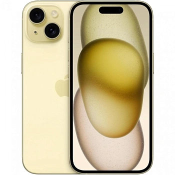 Смартфон Apple iPhone 15 256GB, Yellow (MTP83HX/A)