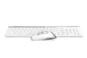 Клавиатура + мышь A4Tech Fstyler FB2535C, Icy White, Bluetooth, USB (FB2535C/ICY WHITE)