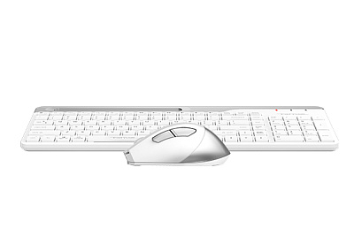 Клавиатура + мышь A4Tech Fstyler FB2535C, Icy White, Bluetooth, USB (FB2535C/ICY WHITE)