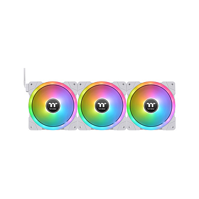 Кулер для компьютерного корпуса Thermaltake SWAFAN EX12 RGB PC Cooling Fan White (3-Fan Pack) (CL-F161-PL12SW-A)