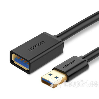  Кабель UGREEN US129 USB 3.0 Extension Male Cable 1.5m (Black) (30126)