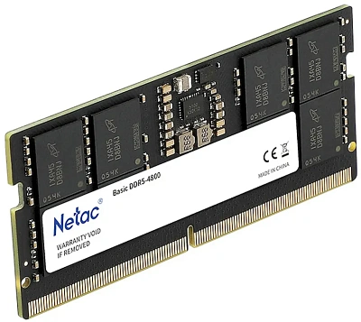 Оперативная память Netac Basic DDR5 8ГБ 4800МГц (NTBSD5N48SP-08)