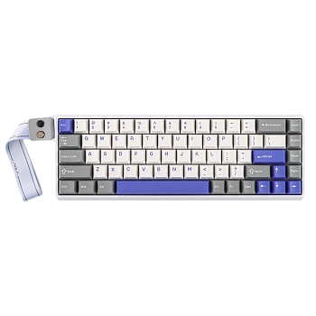 Клавиатура AULA WIN68, Magnetic, Gray Wood switch, White-Blue-Purple (WIN68HE MAX GWB)
