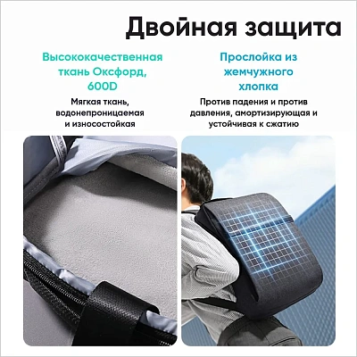 Сумка для ноутбука, рюкзак UGREEN LP664 15''-15.6'', Gray,  (90798)