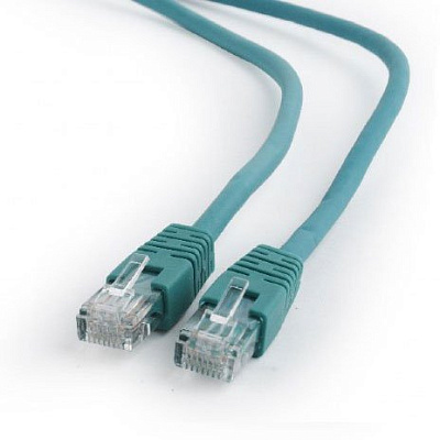 Патч-корд UTP Cablexpert PP6U-1M/G  кат.6, 1м, литой, многожильный (зелёный) (PP6U-1M/G)