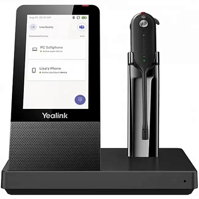 Гарнитура Yealink WH67 UC, Беспроводная, DECT, USB-хаб, Bluetooth (WH67 UC)