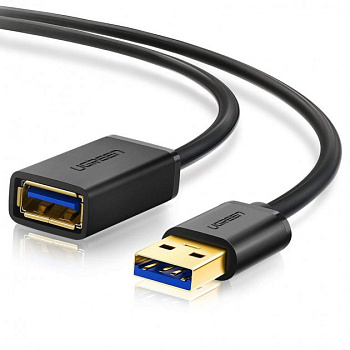 Кабель UGREEN US129 USB 3.0 Extension Male Cable 3m (Black), 30127 (30127)