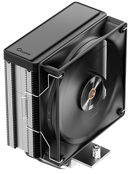 Вентилятор для процессора Ocypus Delta A40 Elite BK Черный (Delta-A40-BK1NNWN00E-GL)