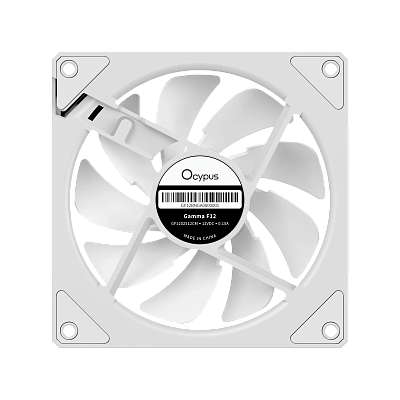 Вентилятор для корпуса Ocypus Gamma F12 WH ARGB Белый (Gamma-F12-WH1AM00X-GL)
