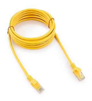 Патч-корд UTP Cablexpert, кат. 5e, 3м, жёлтый (PP10-3M/Y) Патч-корд UTP Cablexpert, кат. 5e, 3м, жёлтый (PP10-3M/Y)