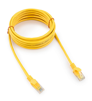 Патч-корд UTP Cablexpert, кат. 5e, 3м, жёлтый (PP10-3M/Y)