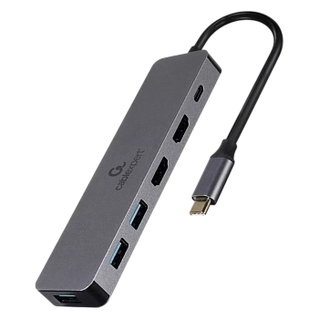 Конвертер Cablexpert USB Type-C 3-in-1 multi-port adapter (Hub   HDMI   PD) (A-CM-COMBO3-03)