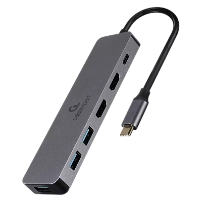 Конвертер Cablexpert USB Type-C 3-in-1 multi-port adapter (Hub   HDMI   PD) (A-CM-COMBO3-03)