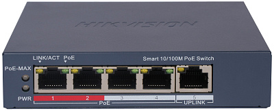 Коммутатор Hikvision DS-3E1105P-EI(V2) PoE  (DS-3E1105P-EI(V2))