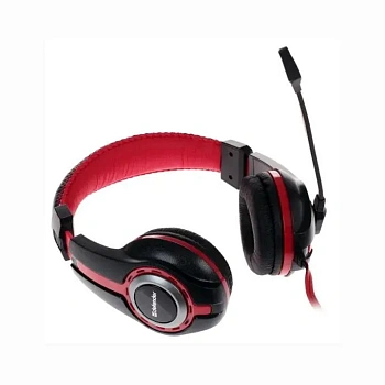 Наушники-гарнитура игровые Defender Warhead G-185 черный + красный (64106)