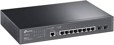 Коммутатор PoE+ Smart GbE  8-портовый Tp-Link SG2210MP  (SG2210MP(UN))