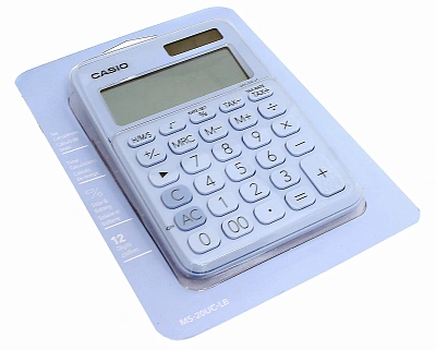 Калькулятор настольный CASIO MS-20UC-LB-W-EC (MS-20UC-LB-W-EC)