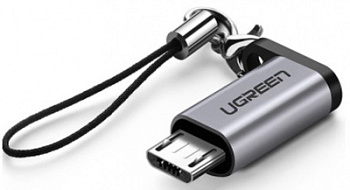 Адаптер Ugreen US282 Micro USB Male To USB-C Female Adapter, 50590 (50590)