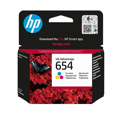 Картридж HP 654 Tri-color Original Ink Advantage Cartridge (7FP38UE)