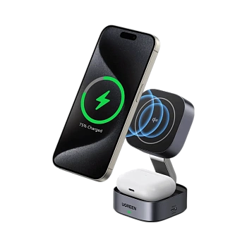 Беспроводное магнитное зарядное устройство UGREEN, Wireless 15W, W702 (35316)