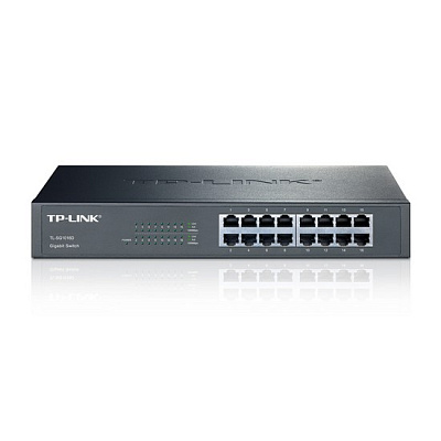 Коммутатор TP-Link TL-SG1016D 16-портовый гигабитный коммутатор настольный (TL-SG1016D)