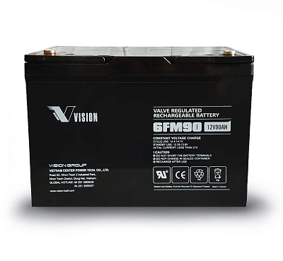 Аккумулятор для ИБП Vision c емкостью 12В 90Ач (6FM90E-X 12V90AH)