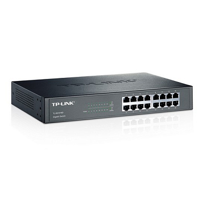 Коммутатор TP-Link TL-SG1016D 16-портовый гигабитный коммутатор настольный (TL-SG1016D)