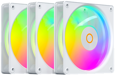Вентилятор для корпуса Ocypus Gamma F12 Elite WH ARGB REVERSE BLADE 3-IN-1 (Gamma-F12-WH3AM01E-GL)