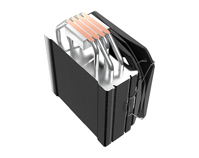 Кулер для процессора PCCooler Paladin 400, S1700/1200/115x/AM4, 800-1600rpm, 130cm fan, 200W, Black (Paladin 400)