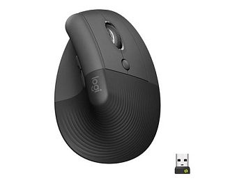 Мышка беспроводная вертикальная Logitech Lift Graphite (910-006473)