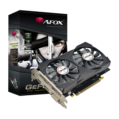 Видеокарта AFOX Geforce GTX1050 4GB GDDR5 ATX Dual Fan (AF1050-4096D5H4-V2)
