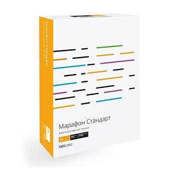 Бумага Марафон Стандарт A4 80g (500л, 5пач/кор) (450L90649)