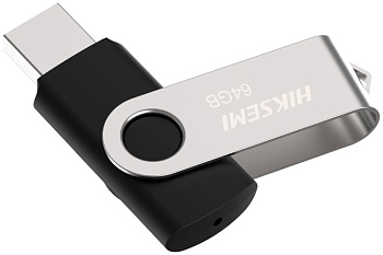 USB флеш-накопитель 64GB HikSemi, USB 2.0, black (HS-USB-M200S 64G)