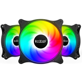 омплект вентиляторов для корпуса PCCooler FX 120 (FX 120 ARGB BK 3 IN 1)