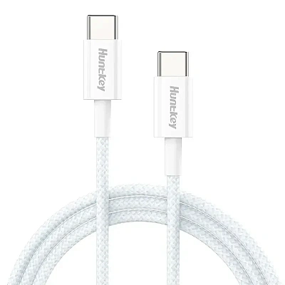 Кабель зарядки Huntkey HKCCC301204, USB-C to USB-C, 1.2M, 60W (HKCCC301204)