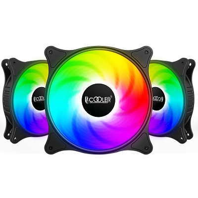 омплект вентиляторов для корпуса PCCooler FX 120 (FX 120 ARGB BK 3 IN 1)