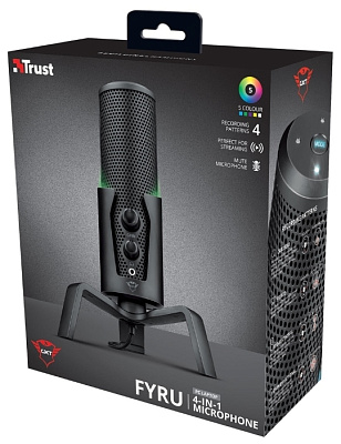 Студийный USB-микрофон Trust GXT 258 Fyru 4 in 1 Streaming (23465)