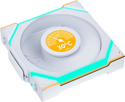 Комплект вентиляторов для корпуса Lian Li Uni Fan SL Wireless LCD 120 ARGB, White (12SLLCD1W3W)