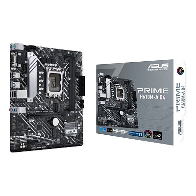 Материнская плата ASUS PRIME H610M-K D4, LGA1700 mATX (PRIME H610M-K D4)