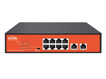 Коммутатор неуправляемый Wi-Tek WI-PS210G v4  (WI-PS210G v4)