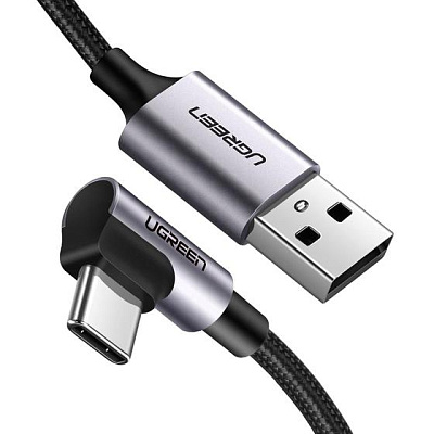 Кабель UGREEN US284 Angled USB AM to USB Type C Cable Angled 1m (50941)