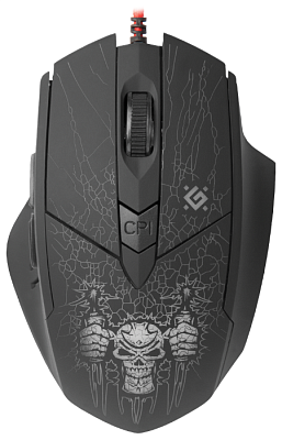 Игровая мышь проводная игровая оптическая Defender Doom Fighter GM-260L (черный) (52260)