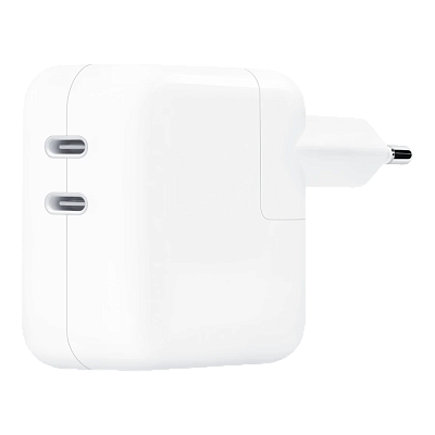 Адаптер питания Apple, 2*Type-C 35Вт (MW2K3ZM/A)