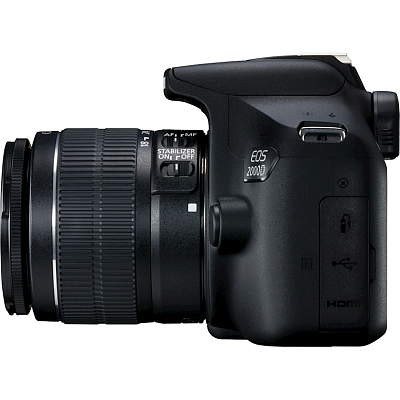 Цифровой зеркальный фотоаппарат Canon EOS 2000D kit EF-S 18-55 DC III Black (2728C007AA)