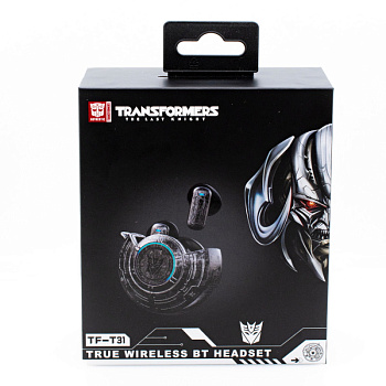 Наушники беспроводные TWS Transformers TF-T31, Black (TF-T31_Black) (TF-T31_Black )