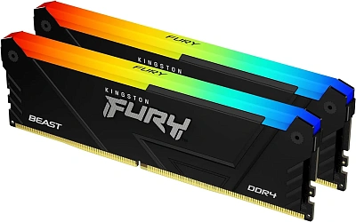 Оперативная память Kingston FURY Beast RGB 32GB 3200MT/s DDR4 (Kit of 2) (KF432C16BB2AK2/32)